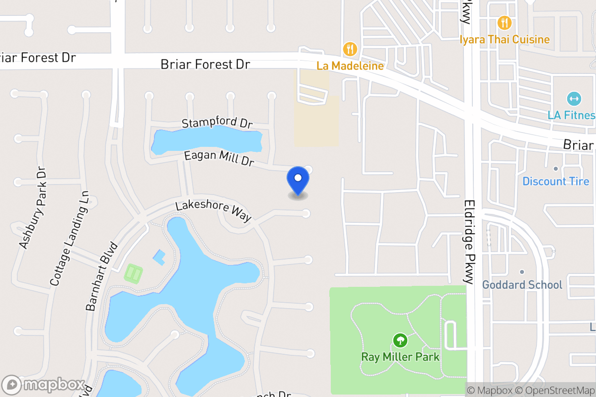 Map of 13610 Lakeshore Way Ct, Houston