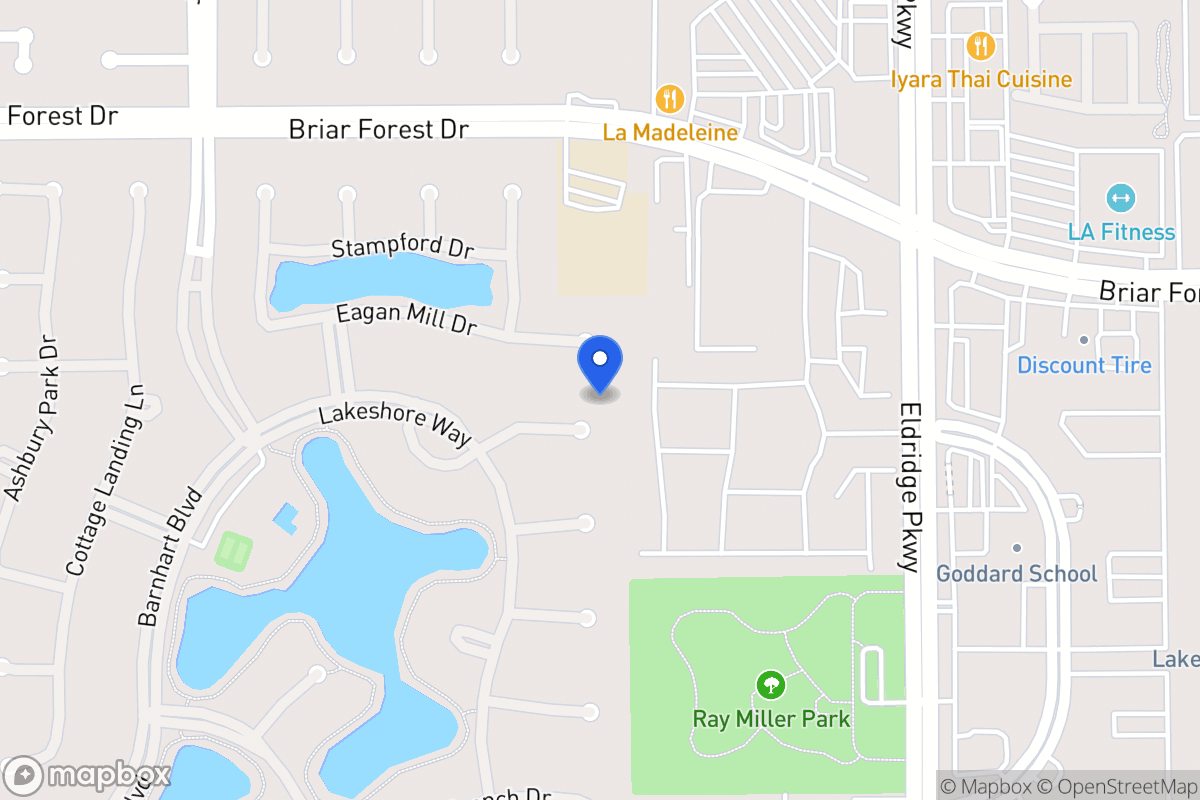 Map of 13606 Lakeshore Way Ct, Houston