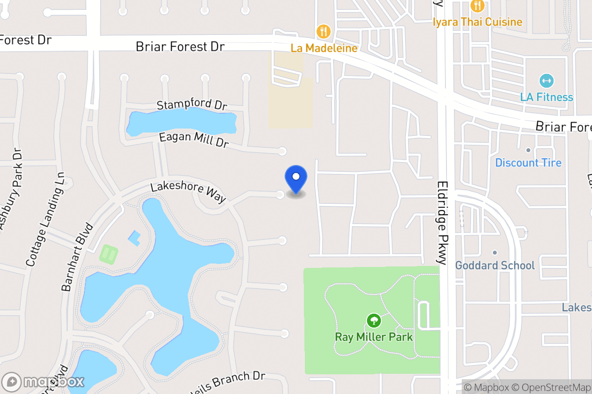 Map of 13603 Lakeshore Way Ct, Houston