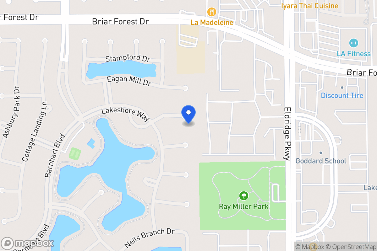 Map of 13607 Lakeshore Way Ct, Houston