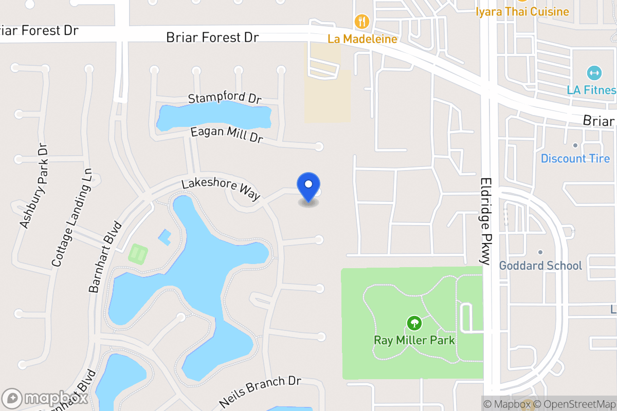 Map of 13611 Lakeshore Way Ct, Houston