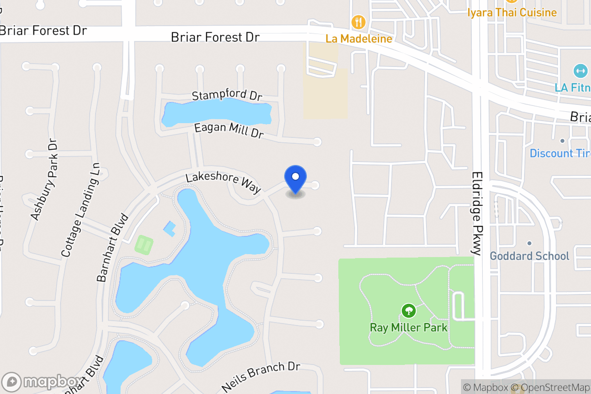 Map of 13615 Lakeshore Way Ct, Houston