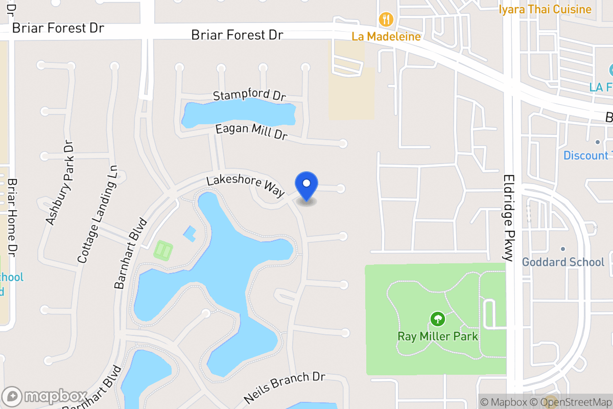 Map of 13623 Lakeshore Way Ct, Houston