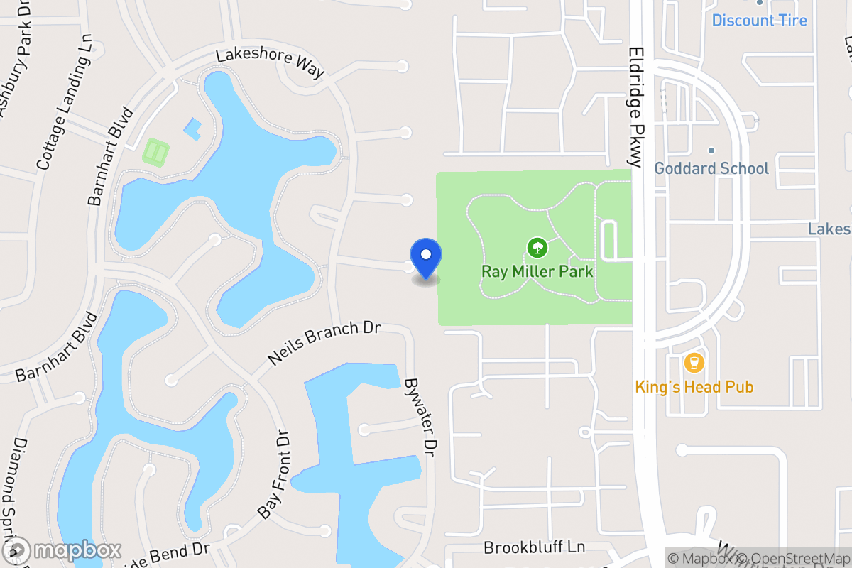 Map of 13603 Starlight Harbour Ct, Houston