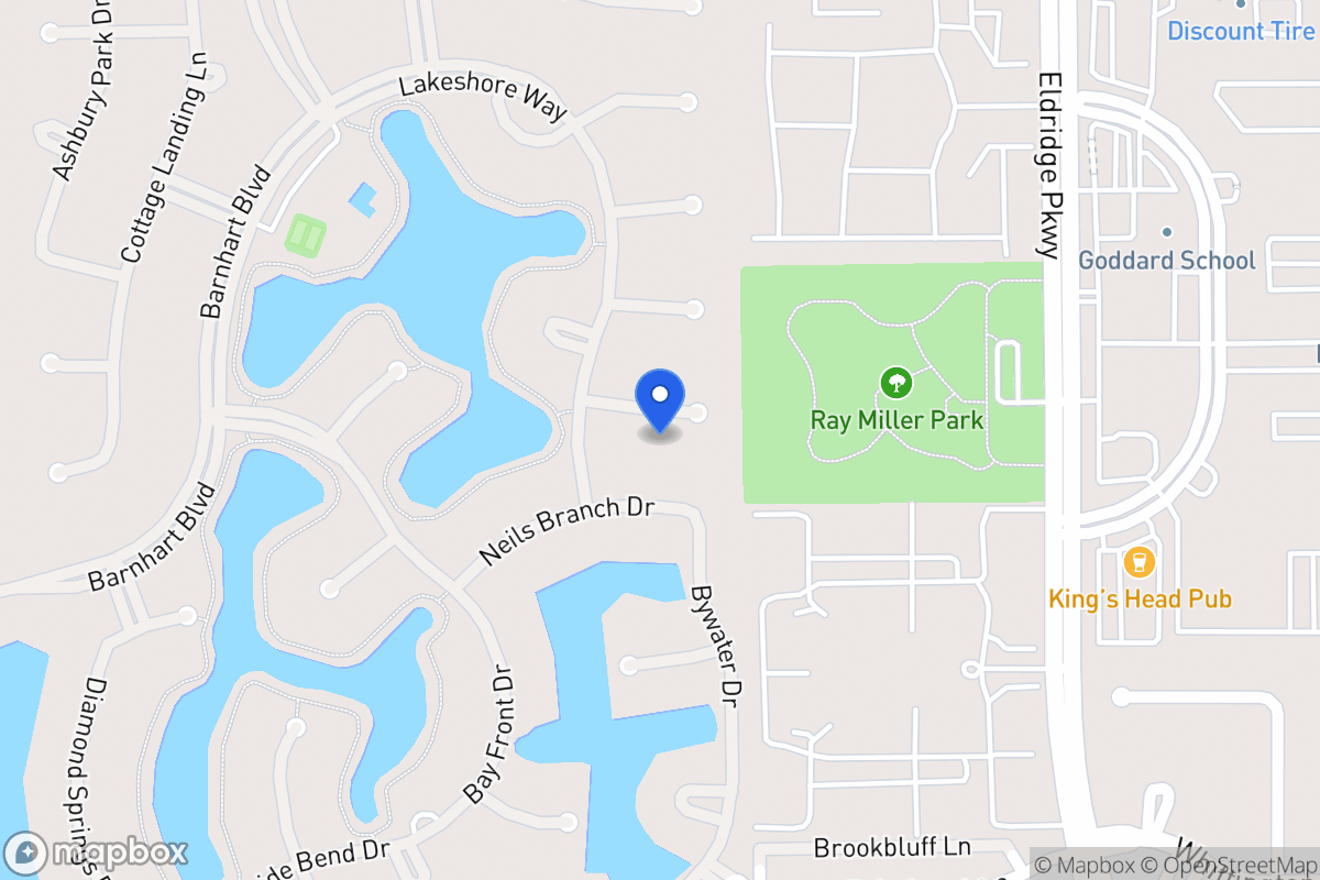 Map of 13611 Starlight Harbour Ct, Houston