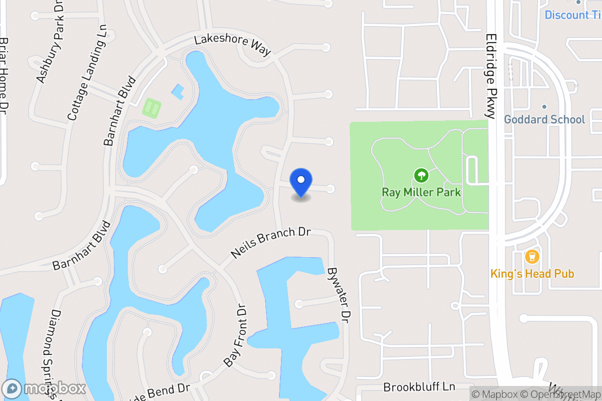 Map of 13615 Starlight Harbour Ct, Houston