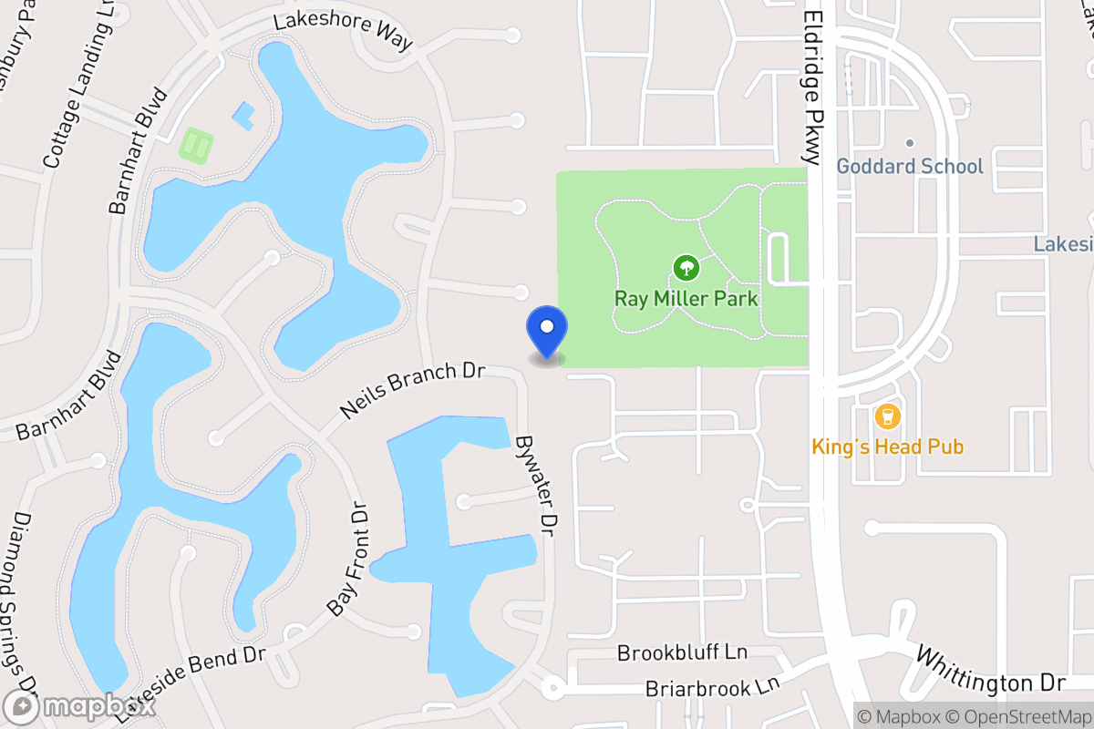 Map of 1903 Bywater Dr, Houston