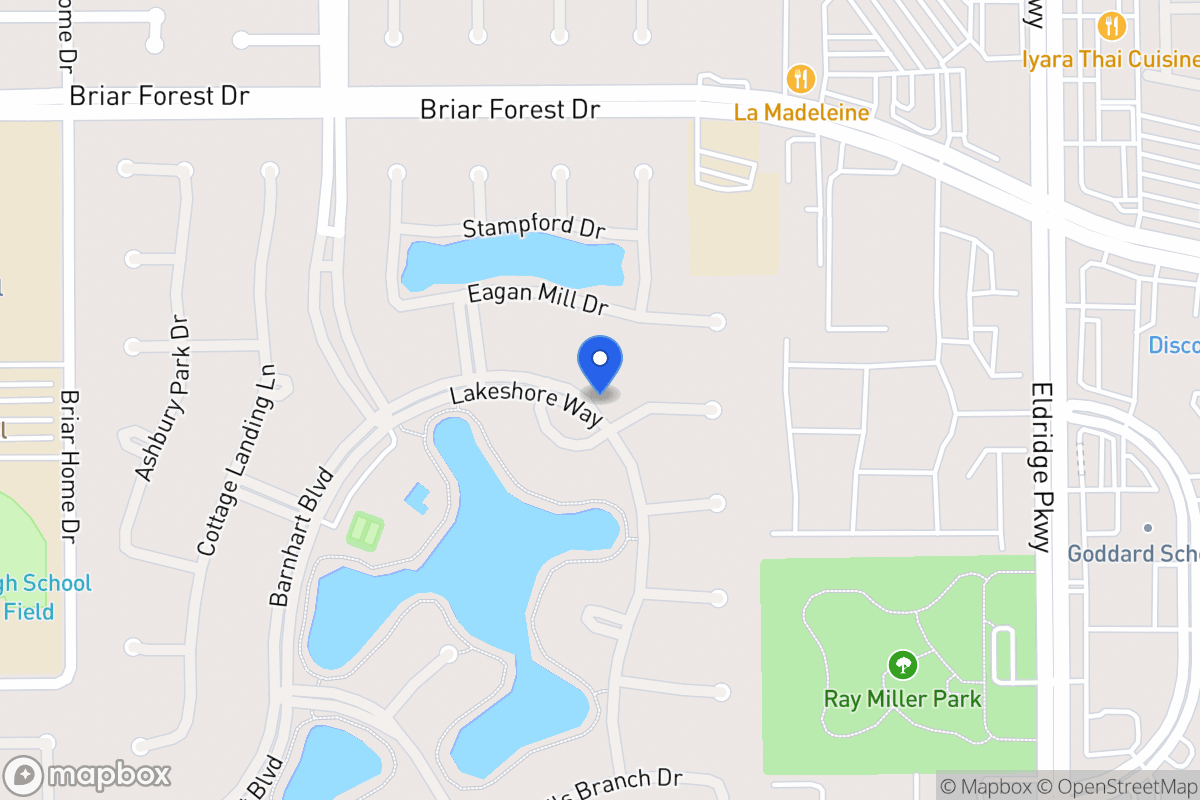 Map of Lakeshore Way, Houston
