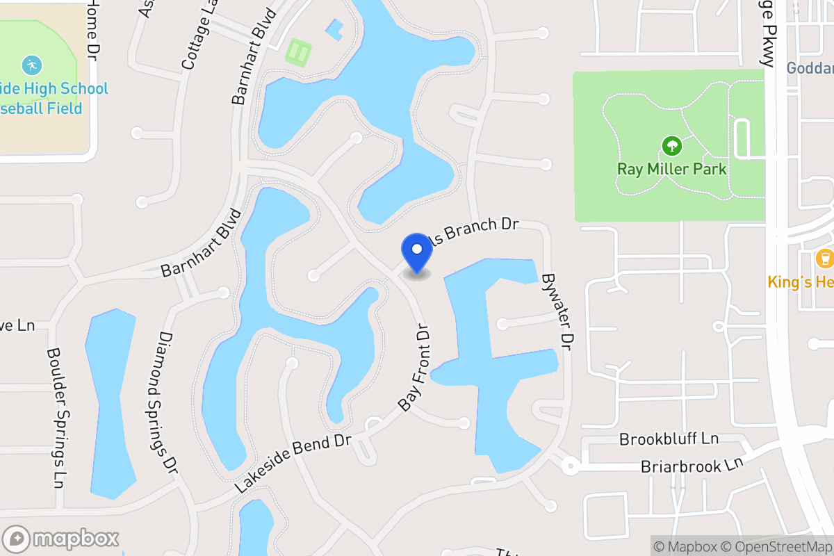 Map of 13719 Neils Branch Dr, Houston