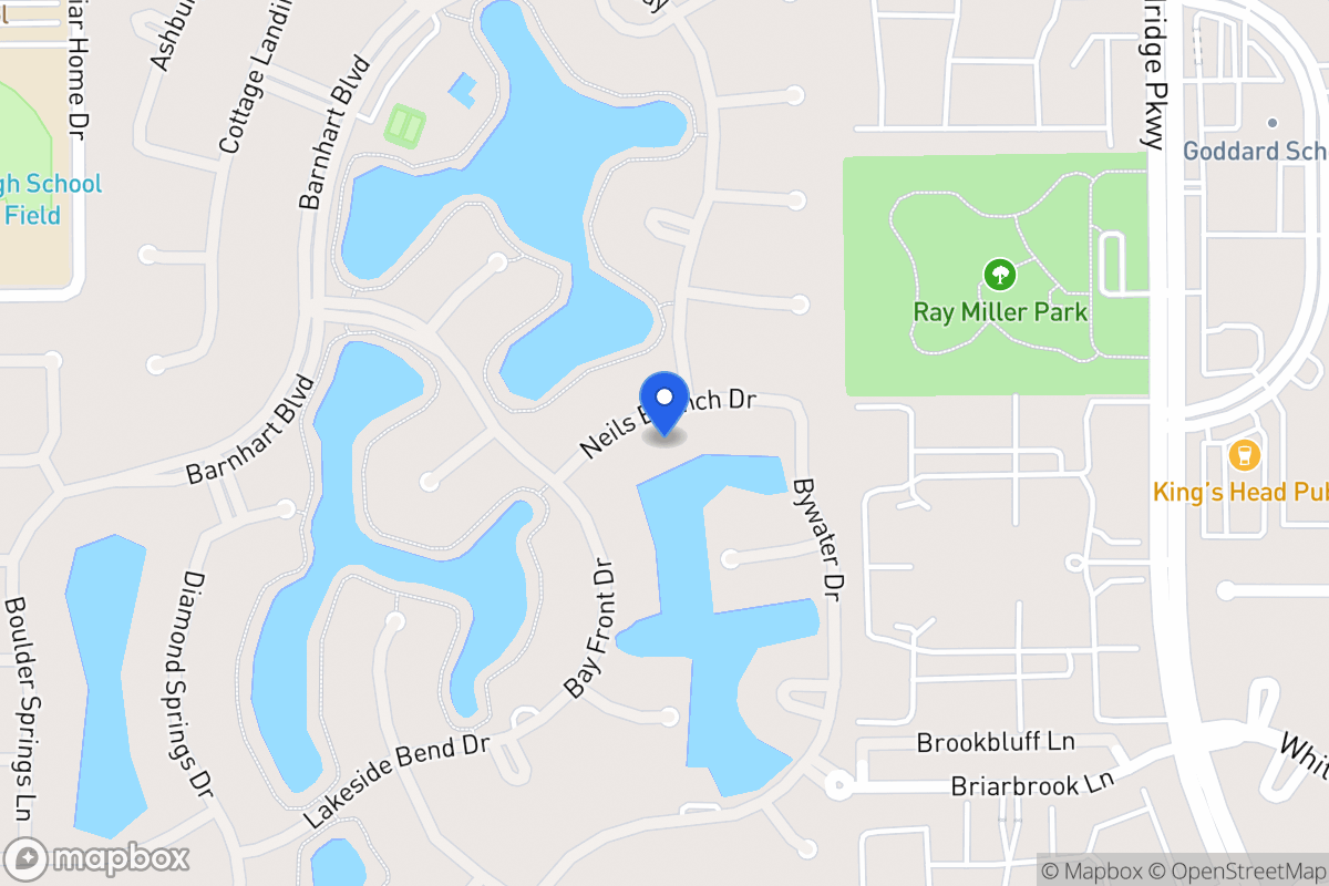 Map of 13703 Neils Branch Dr, Houston