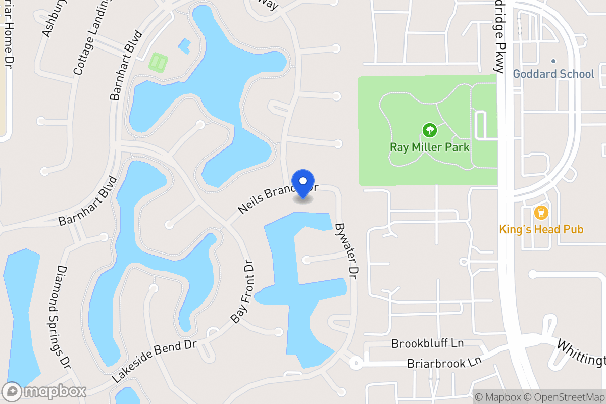 Map of 13611 Neils Branch Dr, Houston