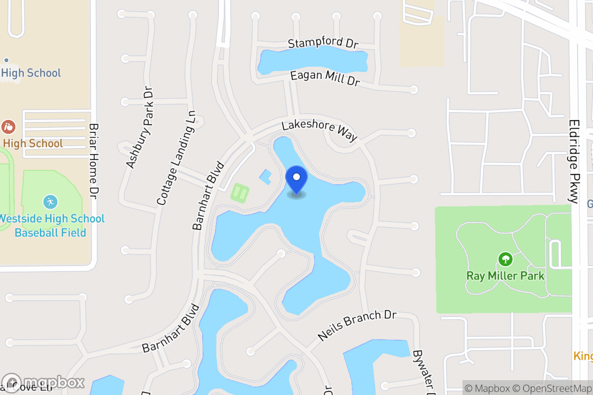 Map of Briar Forest, Houston