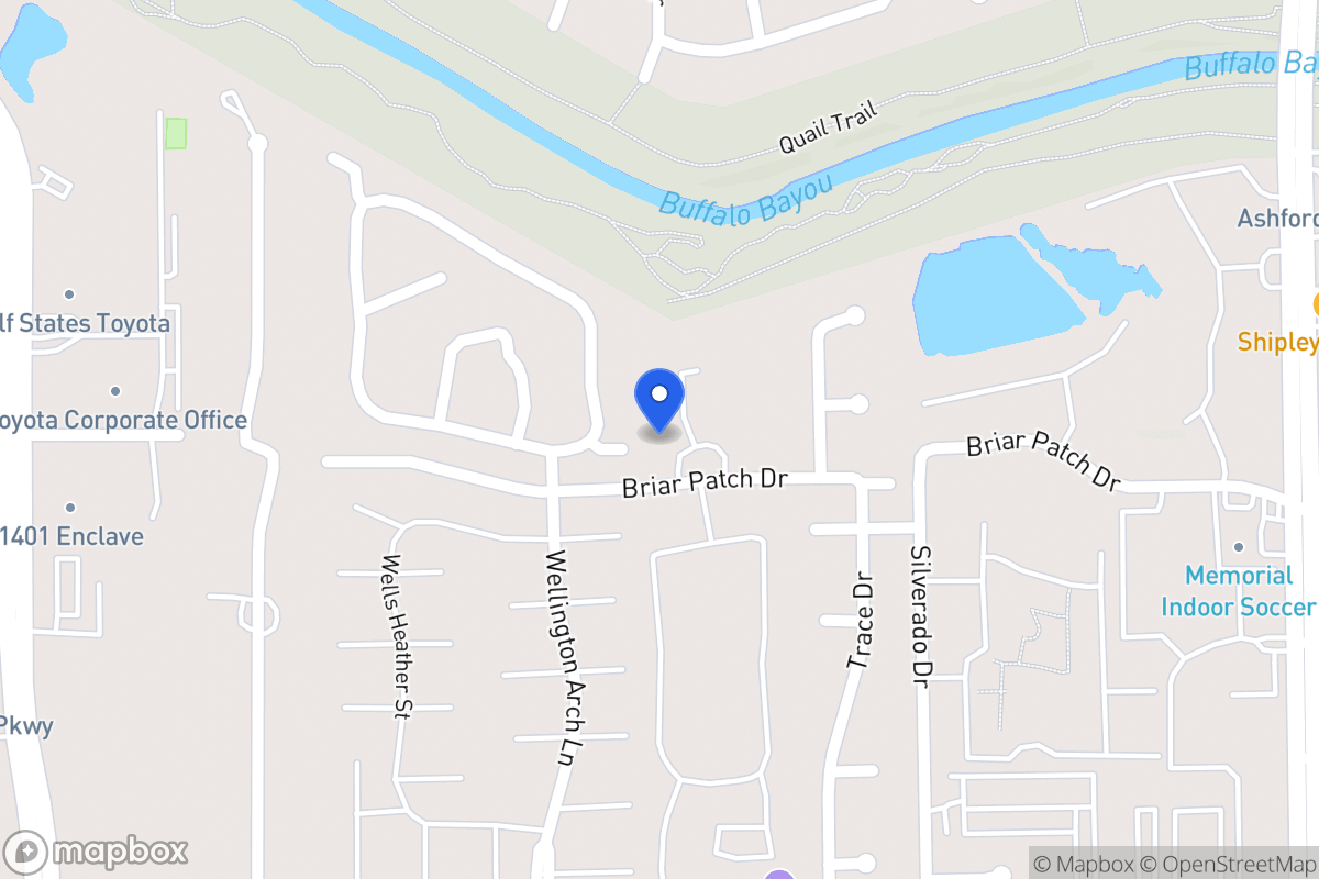 Map of 1214 Provident Oaks Ln, Houston
