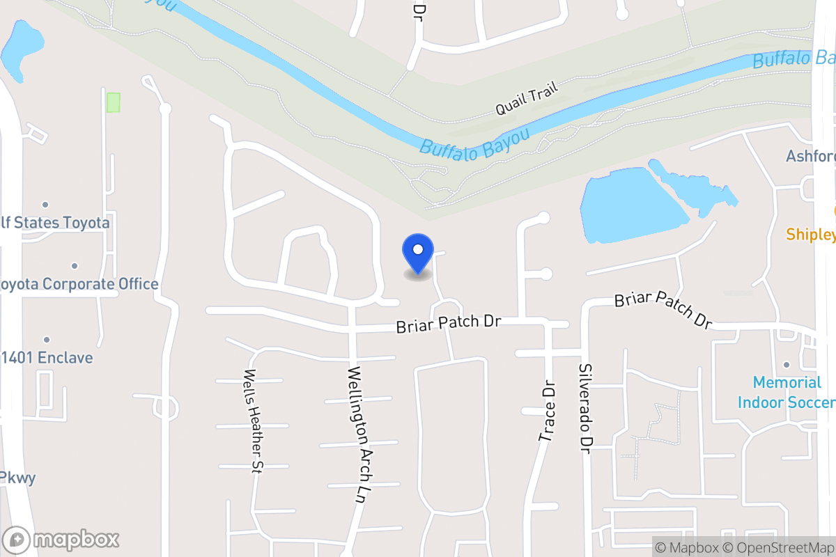 Map of 1210 Provident Oaks Ln, Houston