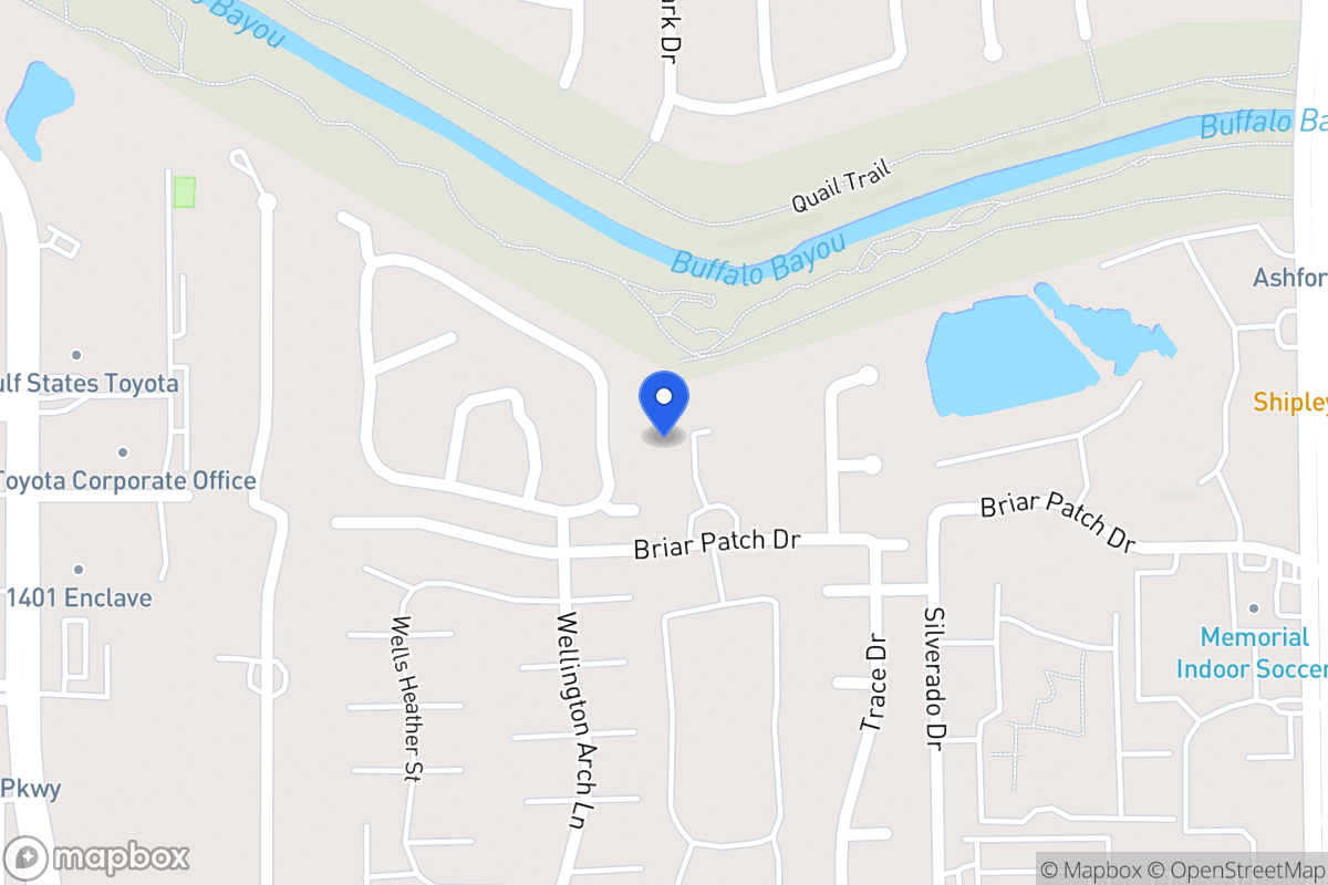 Map of 1206 Provident Oaks Ln, Houston