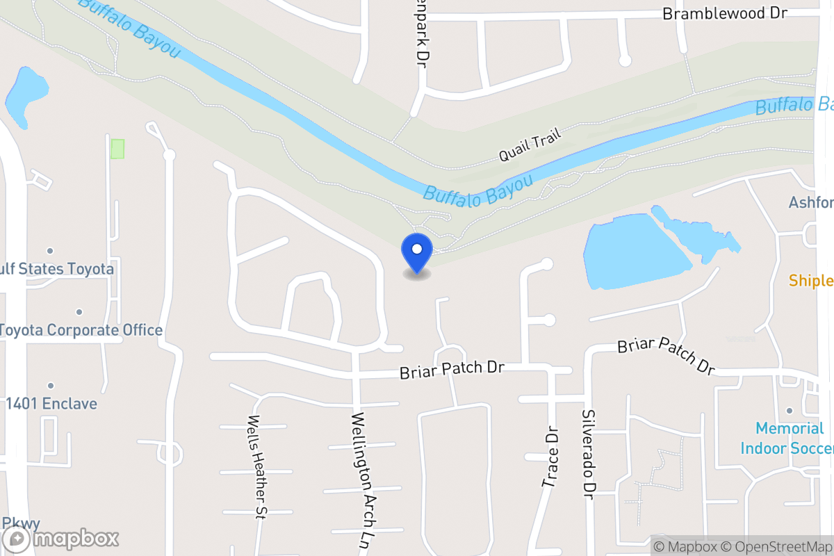 Map of 1202 Provident Oaks Ln, Houston