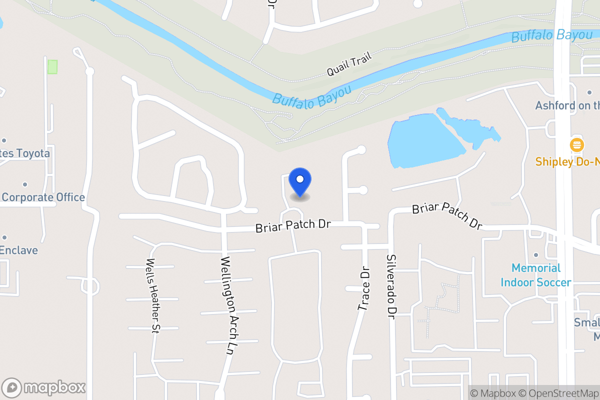 Map of 1215 Provident Oaks Ln, Houston