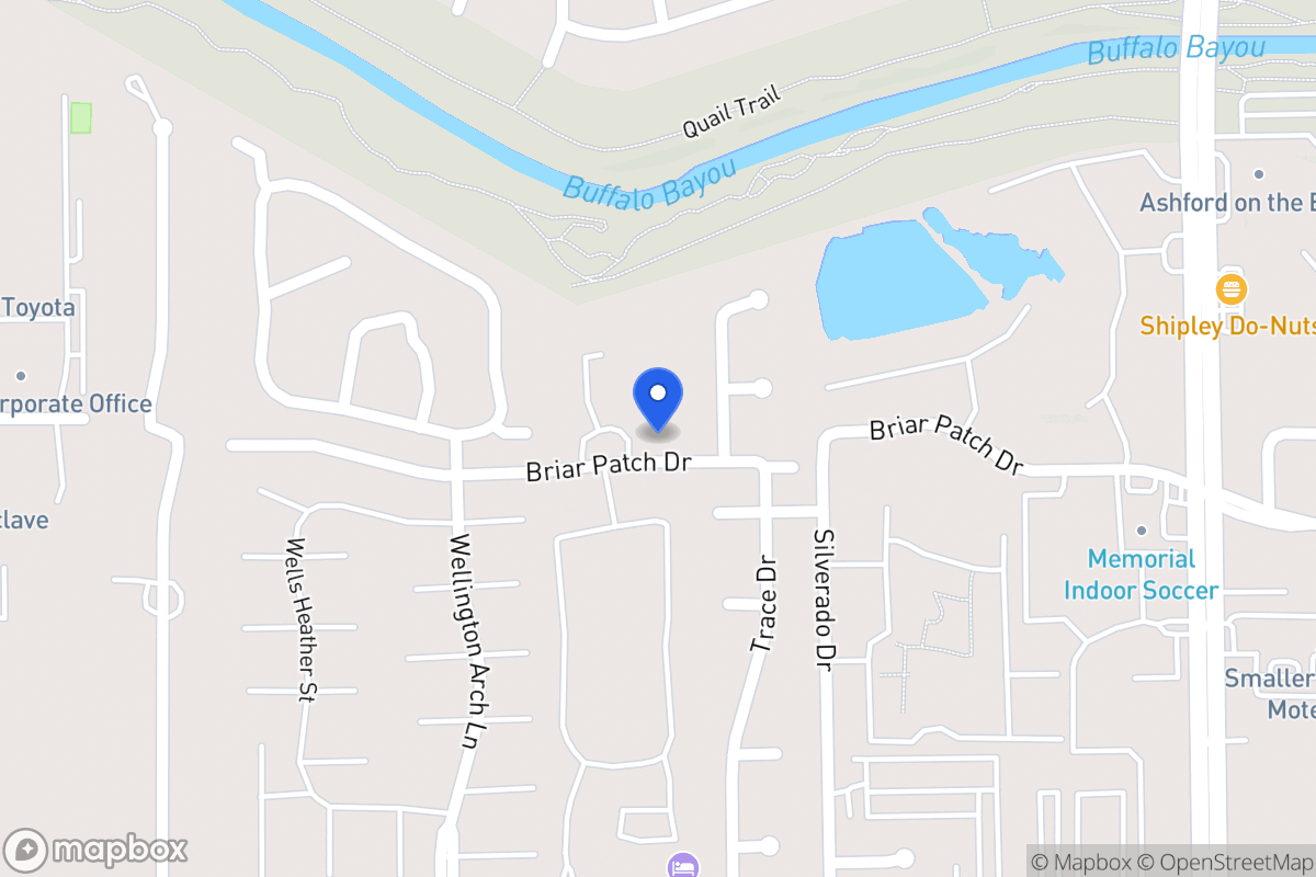 Map of 1223 Provident Oaks Ln, Houston