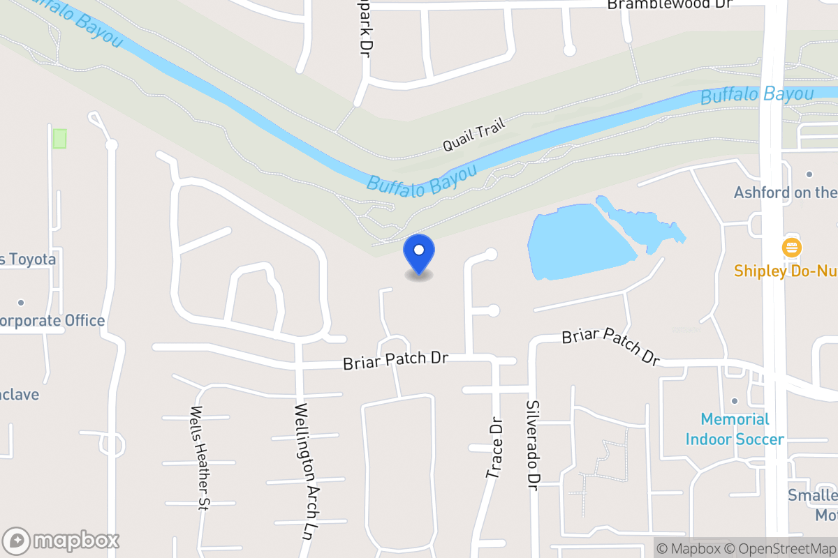 Map of 1207 Provident Oaks Ln, Houston
