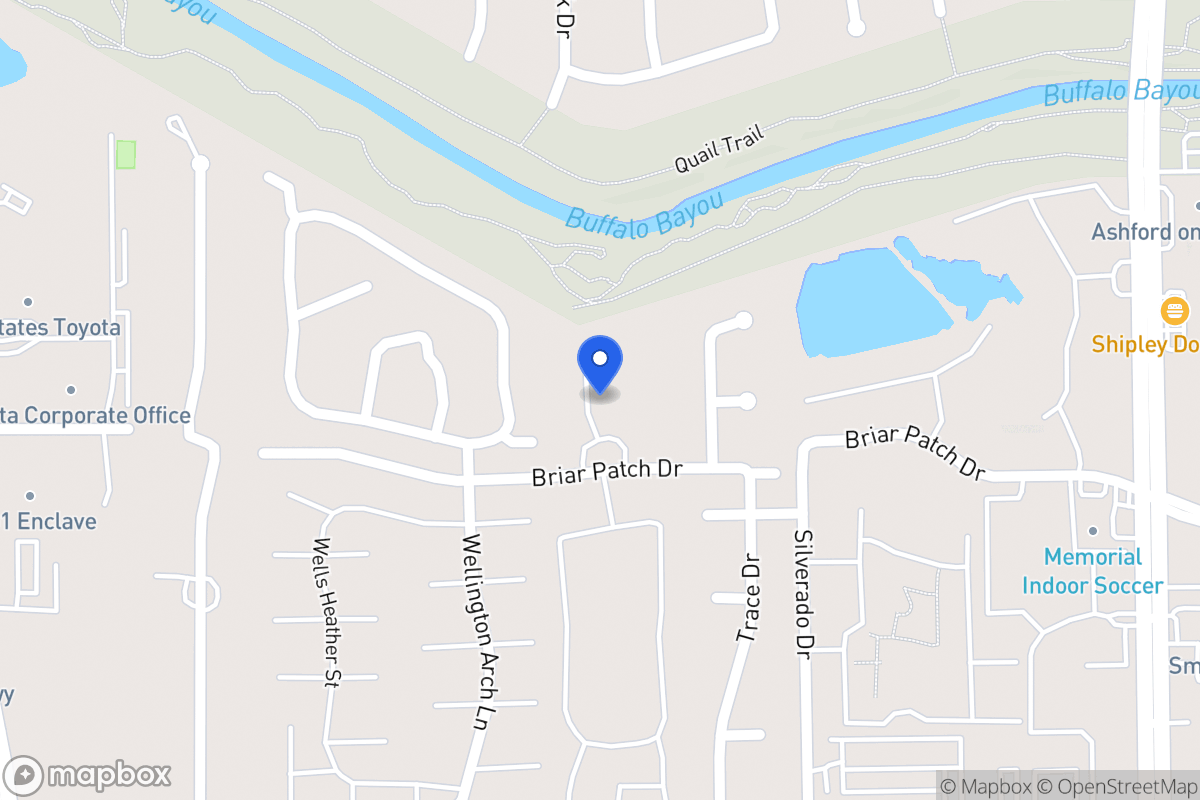 Map of 1211 Provident Oaks Ln, Houston