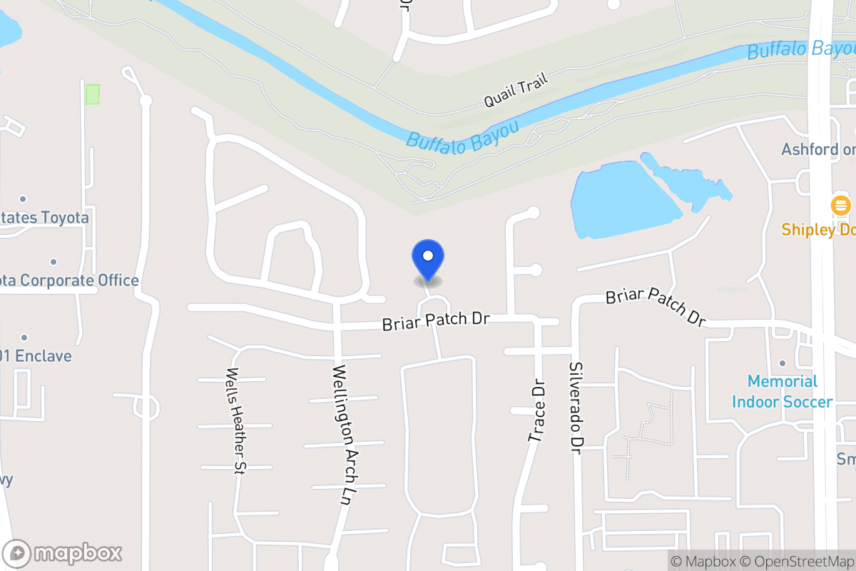 Map of 1203 Provident Oaks Ln, Houston