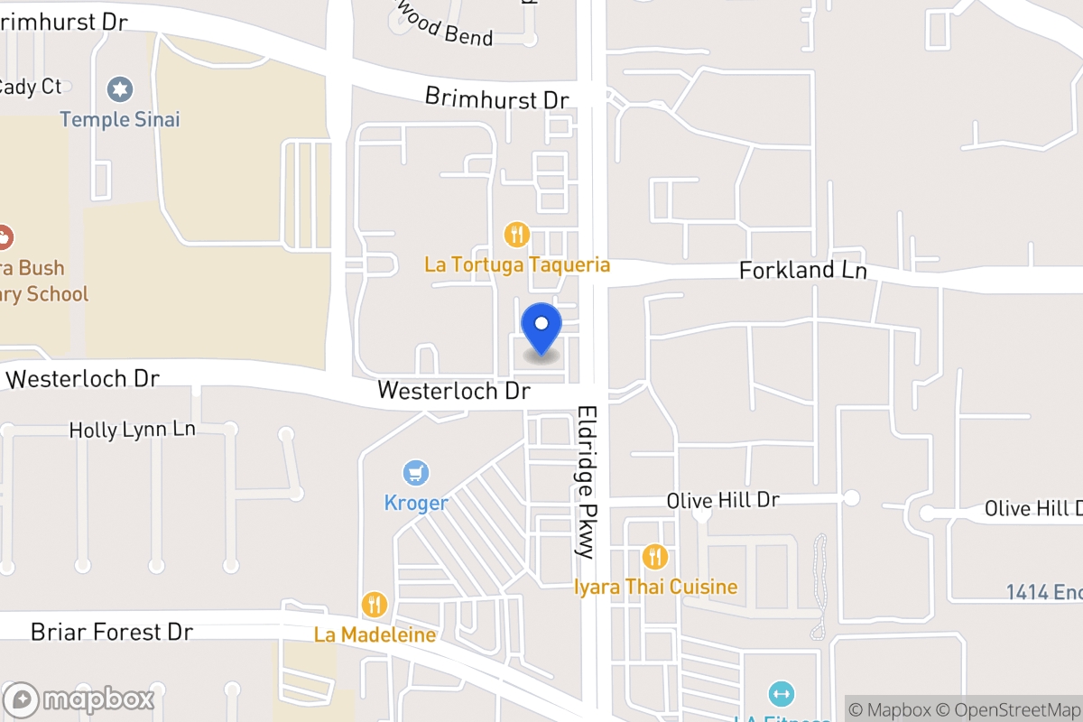 Map of 1490 Eldridge Pky, Houston