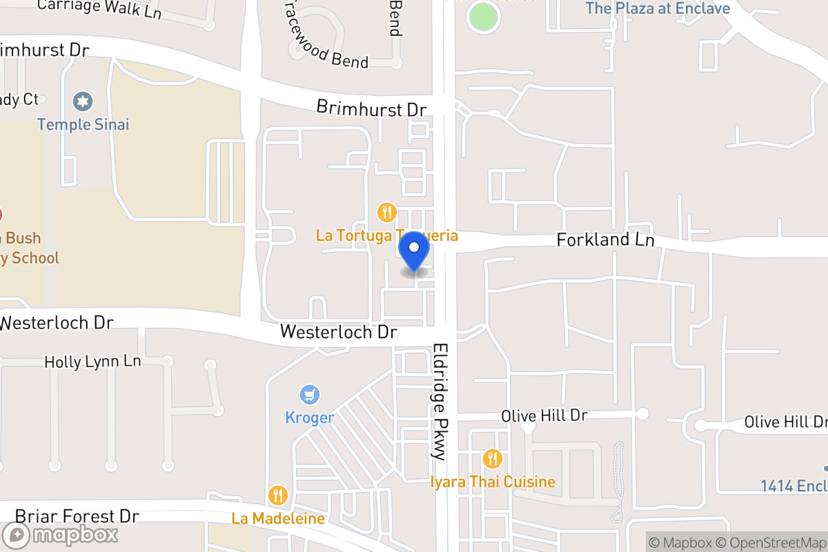Map of 1460 Eldridge Pky, Houston
