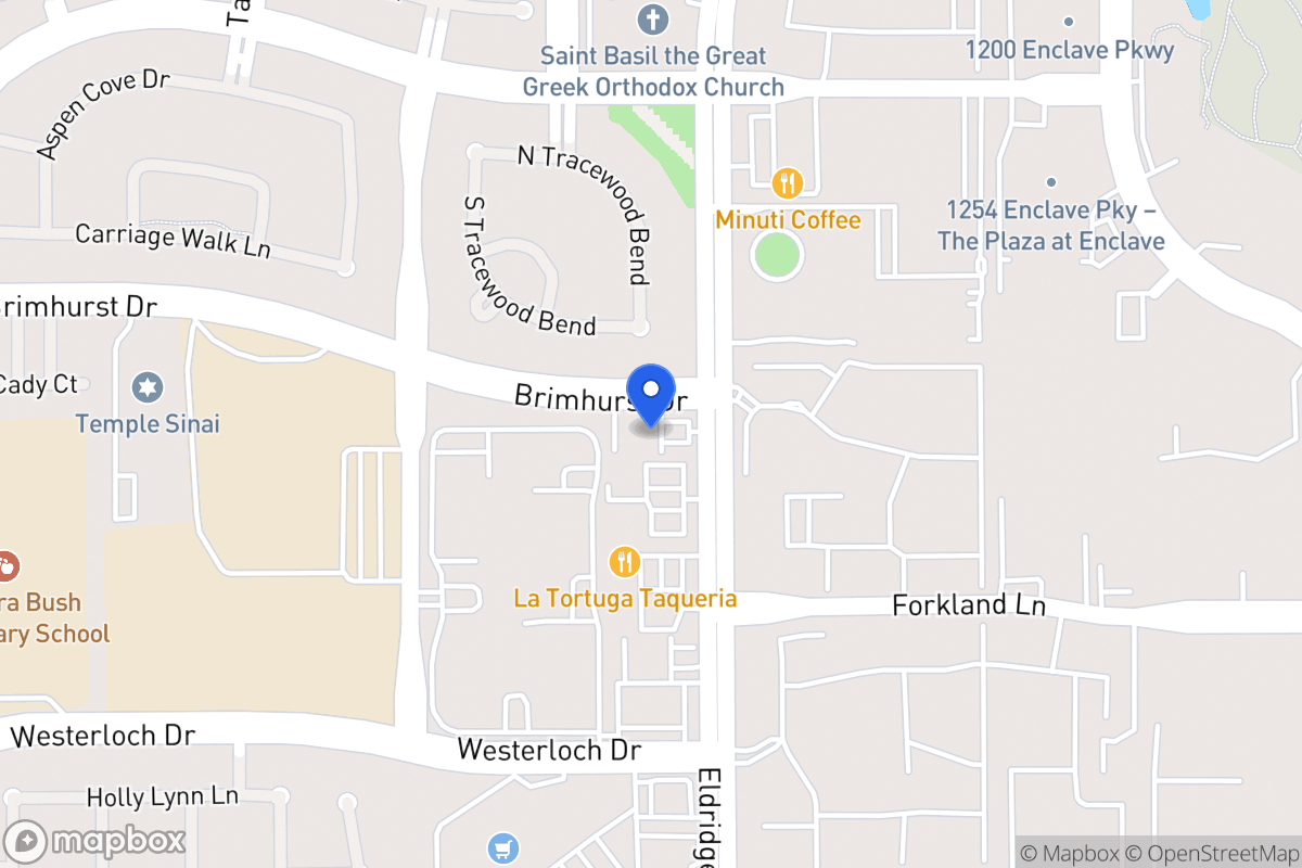 Map of 1398 Eldridge Pky, Houston