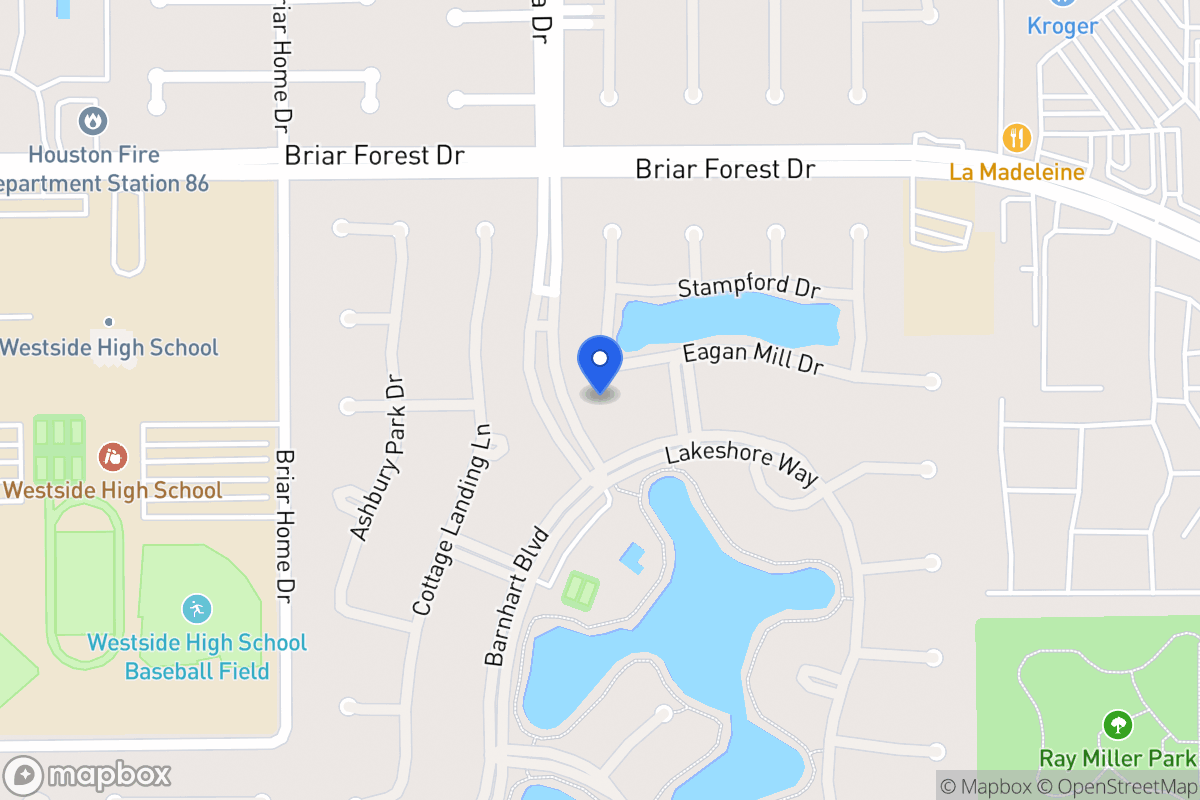 Map of 13811 Eagan Mill Dr, Houston