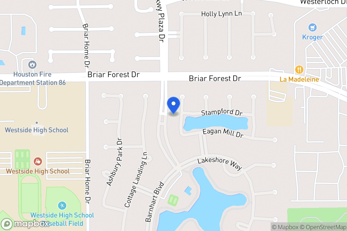 Map of 1618 Keenen Ct, Houston