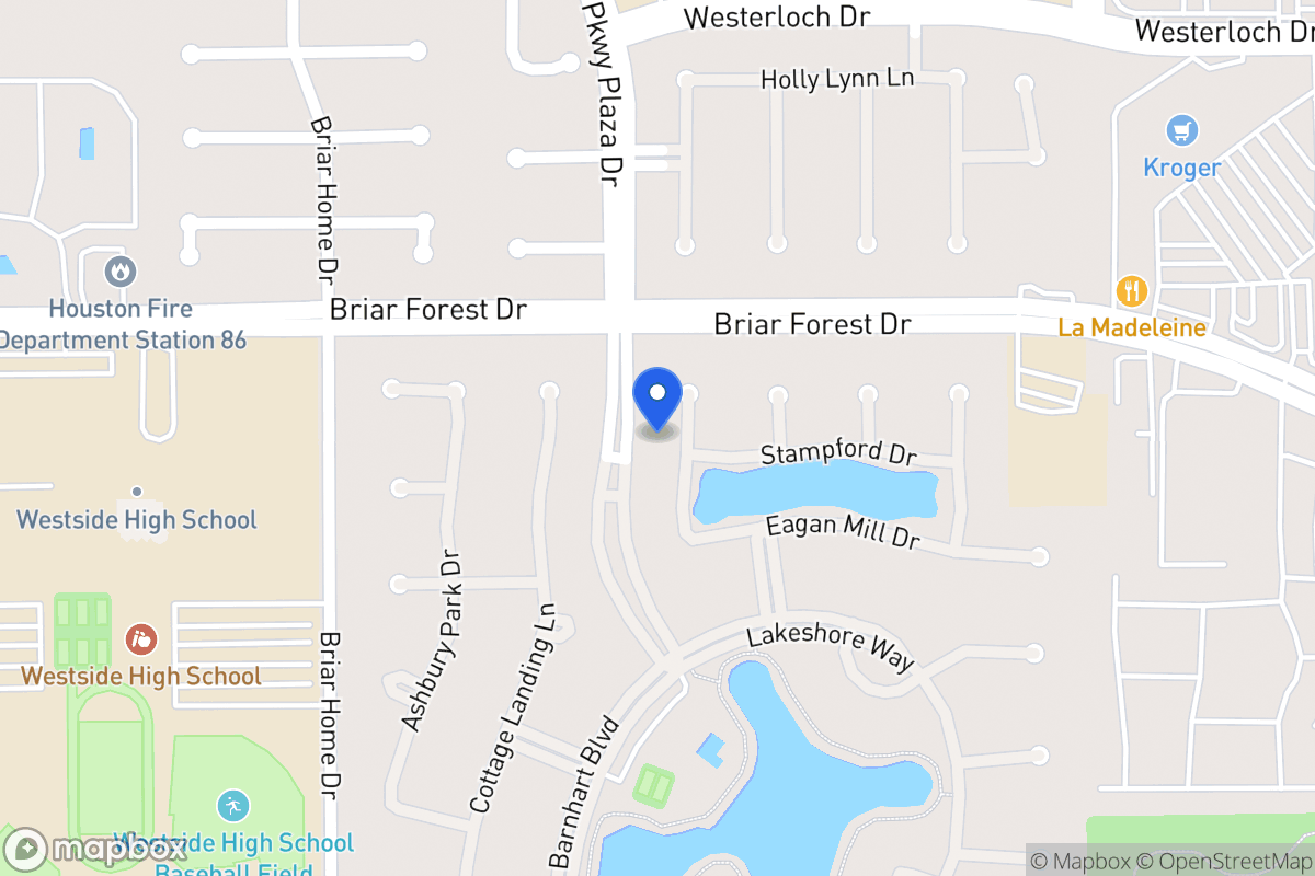 Map of 1614 Keenen Ct, Houston