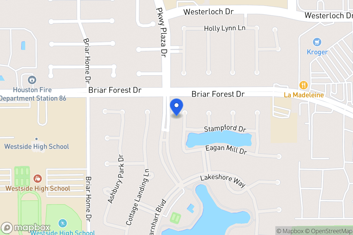 Map of 1610 Keenen Ct, Houston