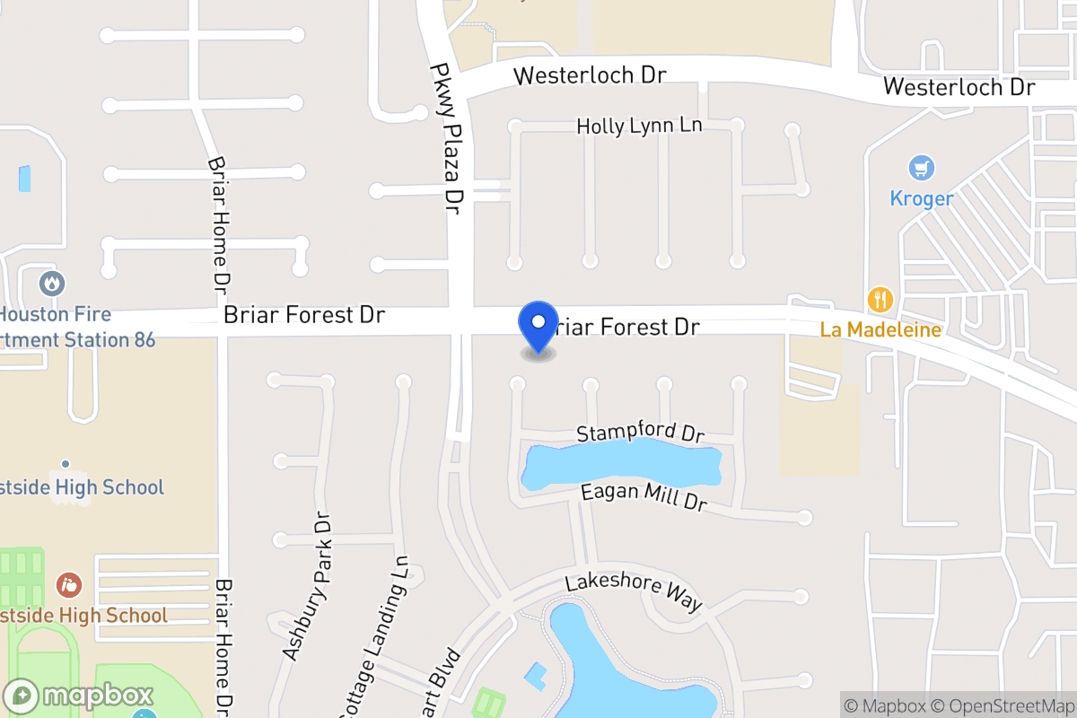 Map of 1603 Keenen Ct, Houston