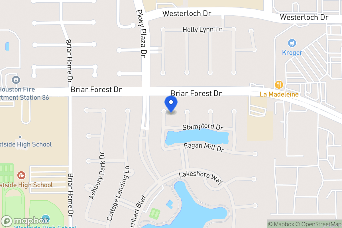 Map of 1607 Keenen Ct, Houston