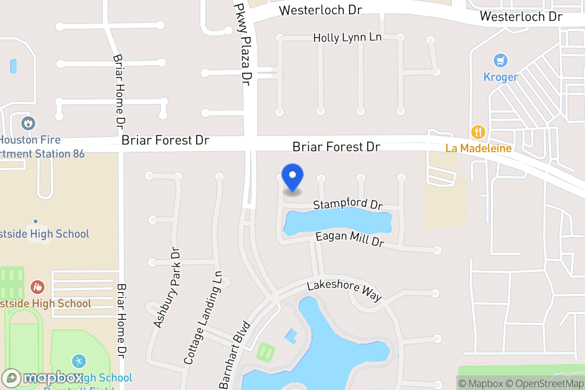 Map of 13812 Stampford Dr, Houston