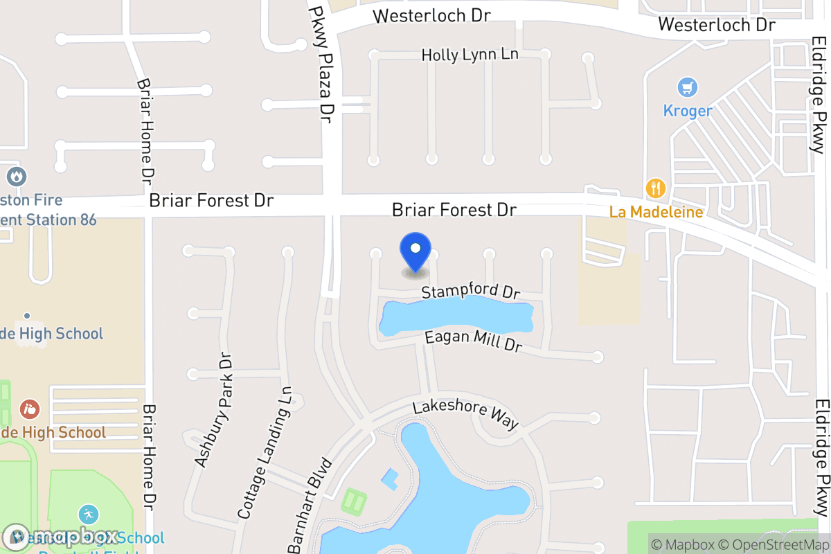 Map of 13808 Stampford Dr, Houston