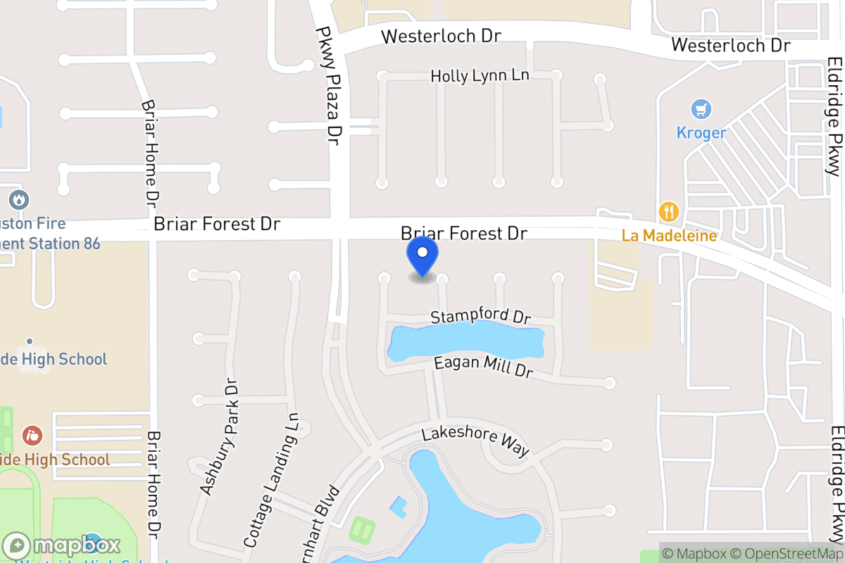 Map of 1606 Rika Pt, Houston