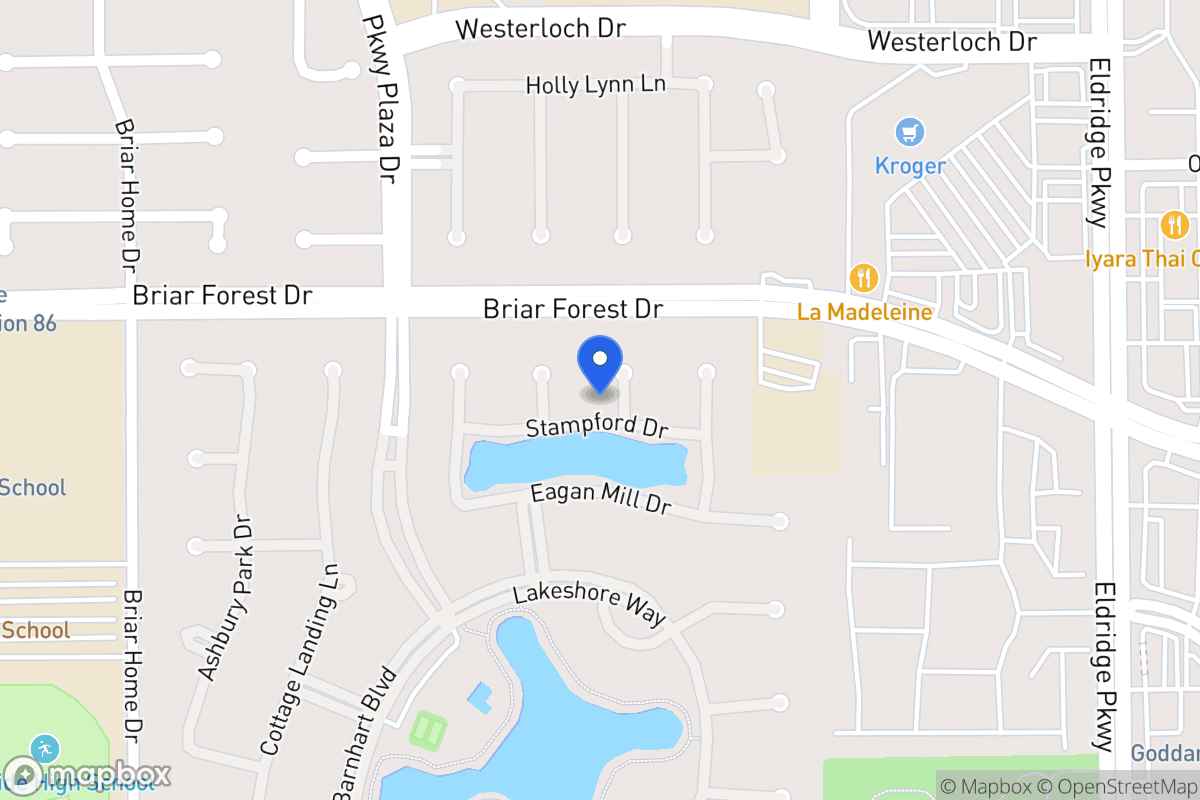 Map of 13714 Stampford Dr, Houston