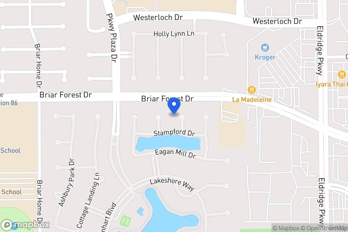 Map of 1606 Klimer Way, Houston