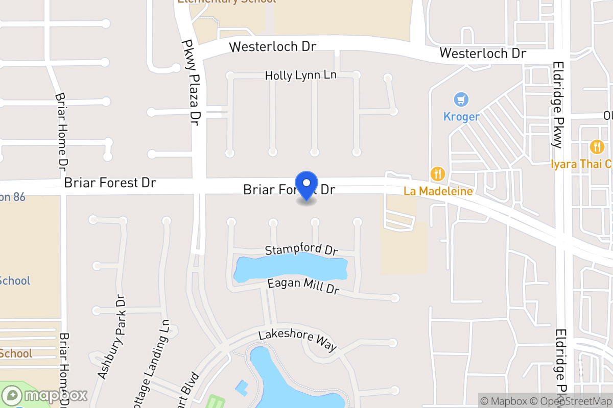 Map of 1602 Klimer Way, Houston