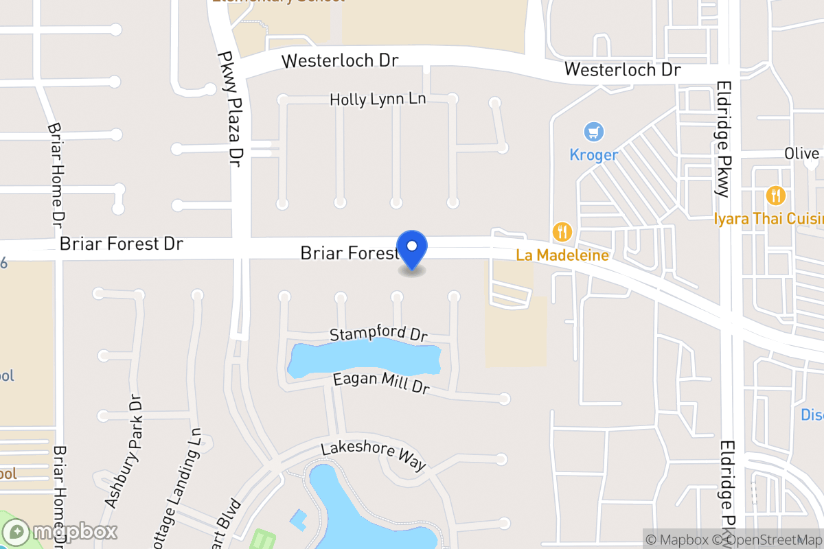Map of 1603 Klimer Way, Houston