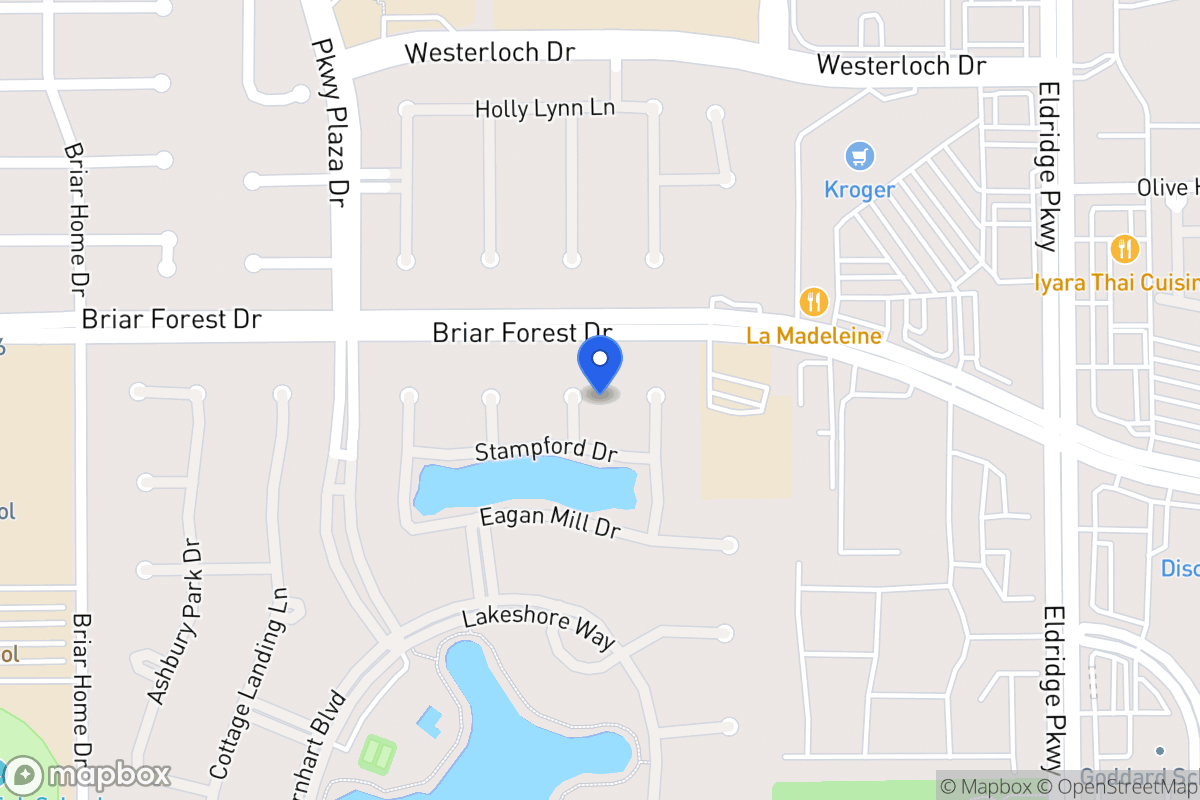 Map of 1607 Klimer Way, Houston