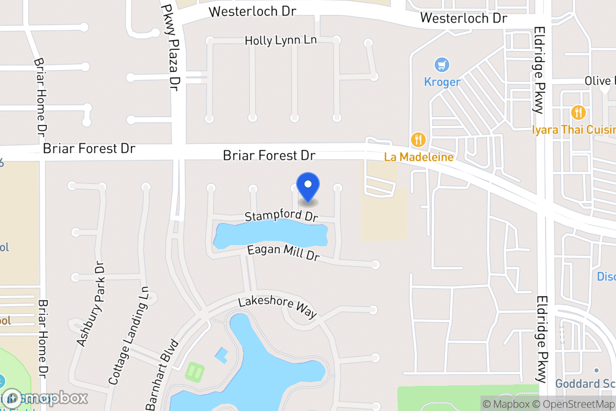 Map of 13708 Stampford Dr, Houston