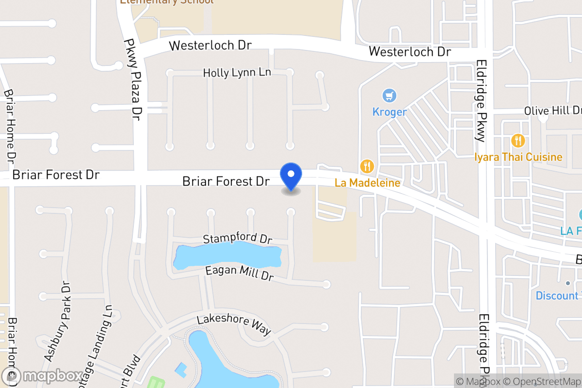 Map of 1603 Copperas Cv, Houston