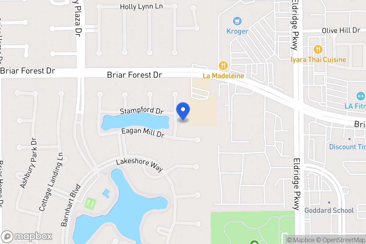 Map of 1623 Copperas Cv, Houston