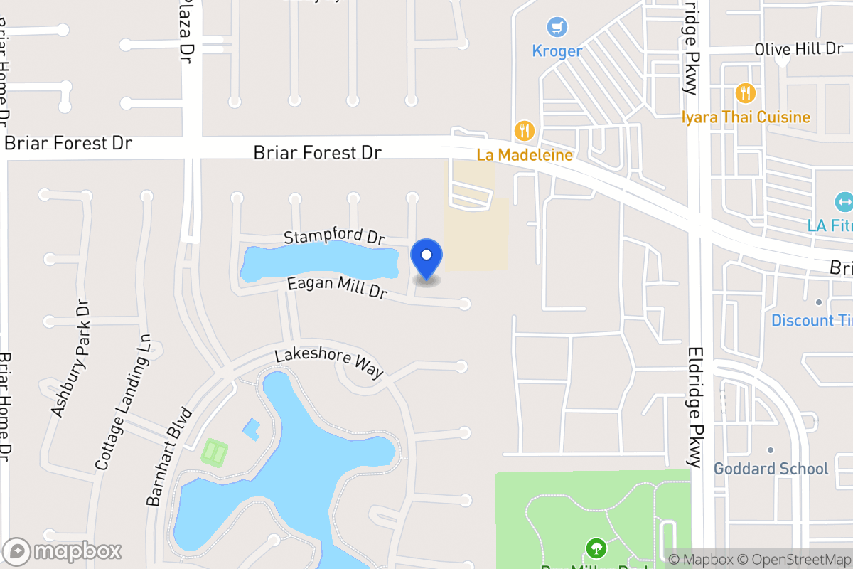 Map of 1627 Copperas Cv, Houston