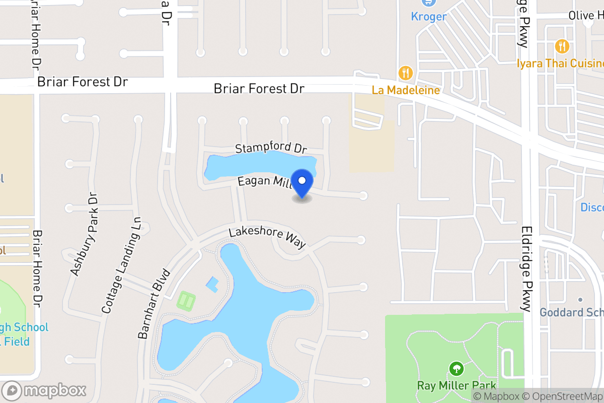 Map of 13703 Eagan Mill Dr, Houston