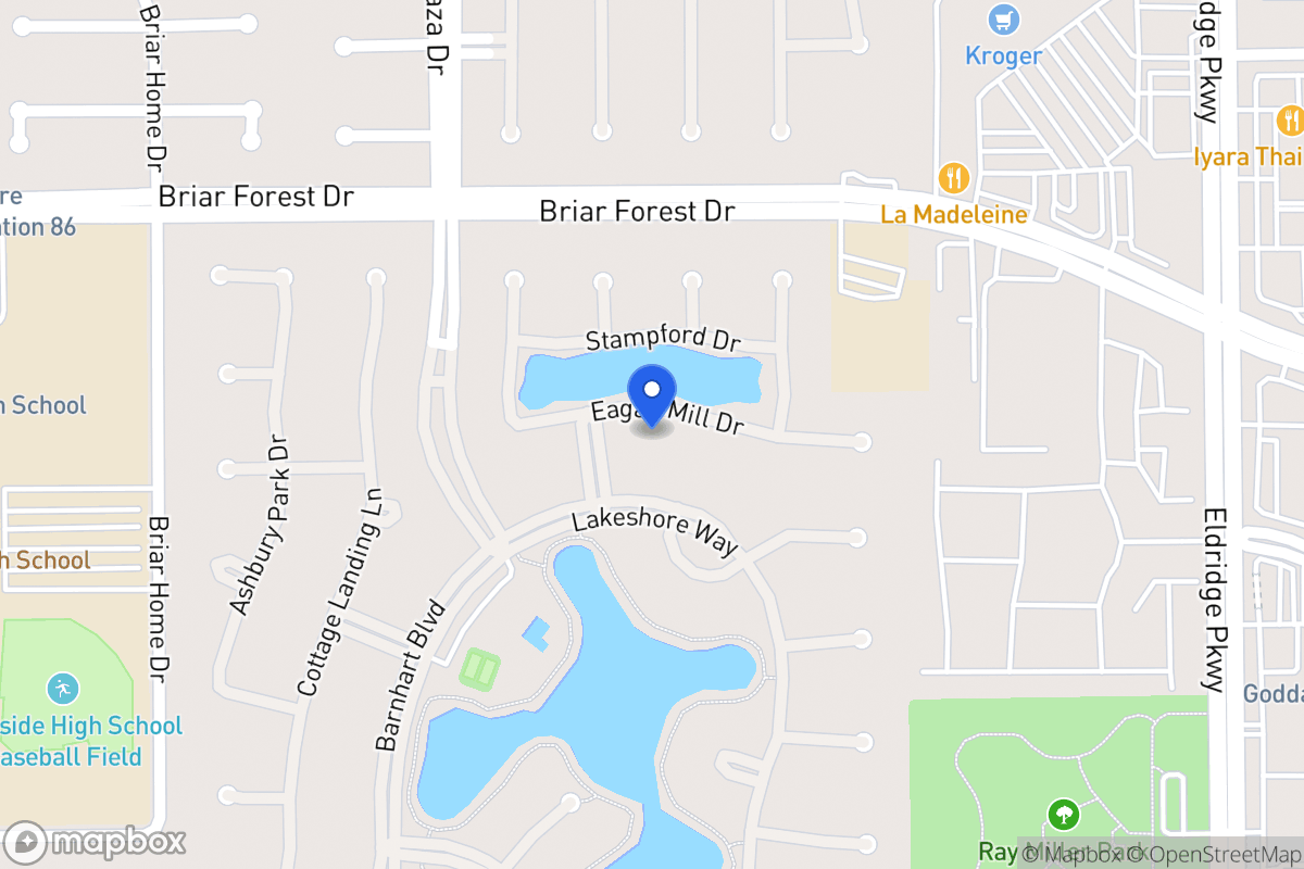 Map of 13715 Eagan Mill Dr, Houston