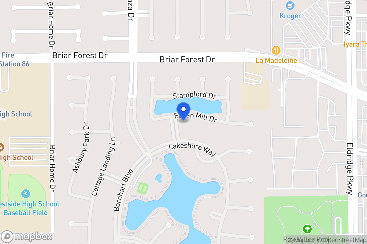 Map of 13719 Eagan Mill Dr, Houston
