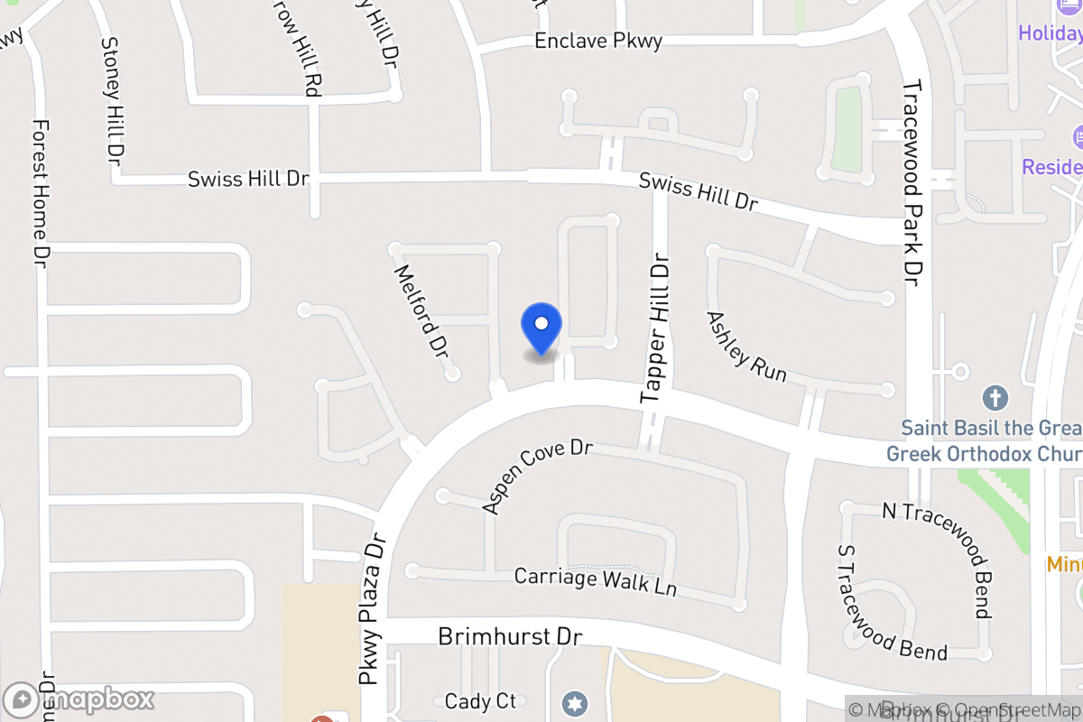 Map of 1262 Sienna Hill Dr, Houston